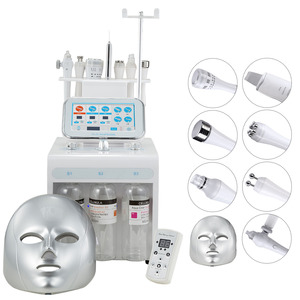 Portátil 8 en 1 <span class=keywords><strong>Hidro</strong></span> Dermoabrasión Agua Oxígeno Hydro Vacío Chorro de agua Peel Máquina de hidratación facial con máscara - Product Image 1