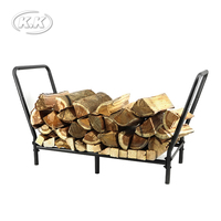 Kawagebo Kamp (KK) L 865 X W 330 X H 458 mm Soporte para Leños de Leña de Acero al Carbono, Almacenamiento de Madera para Chimenea