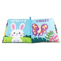 Personnalisez votre propre logo, livre en tissu d'activités pour enfants, livre d'apprentissage des couleurs, livre de jeu pour bébé, impression sur tissu