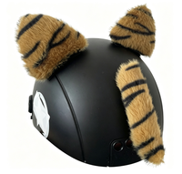 Accessoire de casque de moto en velcro pour décoration de klaxon, pour hommes et femmes, personnalisation de casque, directement de l'usine