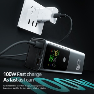 Cargador rápido de 100W, Banco de energía para computadora portátil, cargador portátil de 20000Mah para <span class=keywords><strong>iPhone</strong></span> 16, Samsung S24, Macbook, Dell, portátil, <span class=keywords><strong>Powerbank</strong></span> - Product Image 4