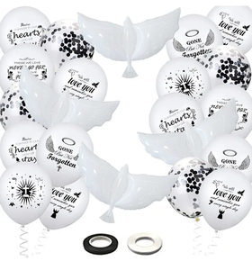 Oiseau blanc mémorial feuille d'hélium ballon mariage amour ballon pour les décorations de fête de la Saint-Valentin ballon pigeon - Product Image 1