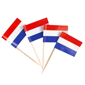 Hà Lan tăm cờ Hà Lan mini nhỏ cupcake Topper cờ gỗ Picks - Product Image 1