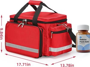 Sac médical de premiers secours vide avec séparateur détachable pour les professionnels de santé <span class=keywords><strong>à</strong></span> <span class=keywords><strong>domicile</strong></span>, les intervenants d'<span class=keywords><strong>urgence</strong></span>, les infirmières, les thérapeutes, les <span class=keywords><strong>médecins</strong></span> et les étudiants en soins infirmiers - Product Image 2