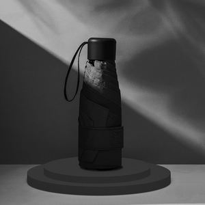 Grosir Murah Mini Kapsul Payung Lipat 5 Manual Buka Payung Tas Portabel Warna-warni untuk Wanita - Product Image 3