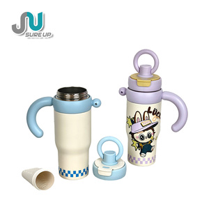 Botella de Agua Infantil de Acero Inoxidable de 800 ml con Boquilla para Beber Directamente, Aislamiento de Doble Pared, Asa de Transporte Fácil - Product Image 3