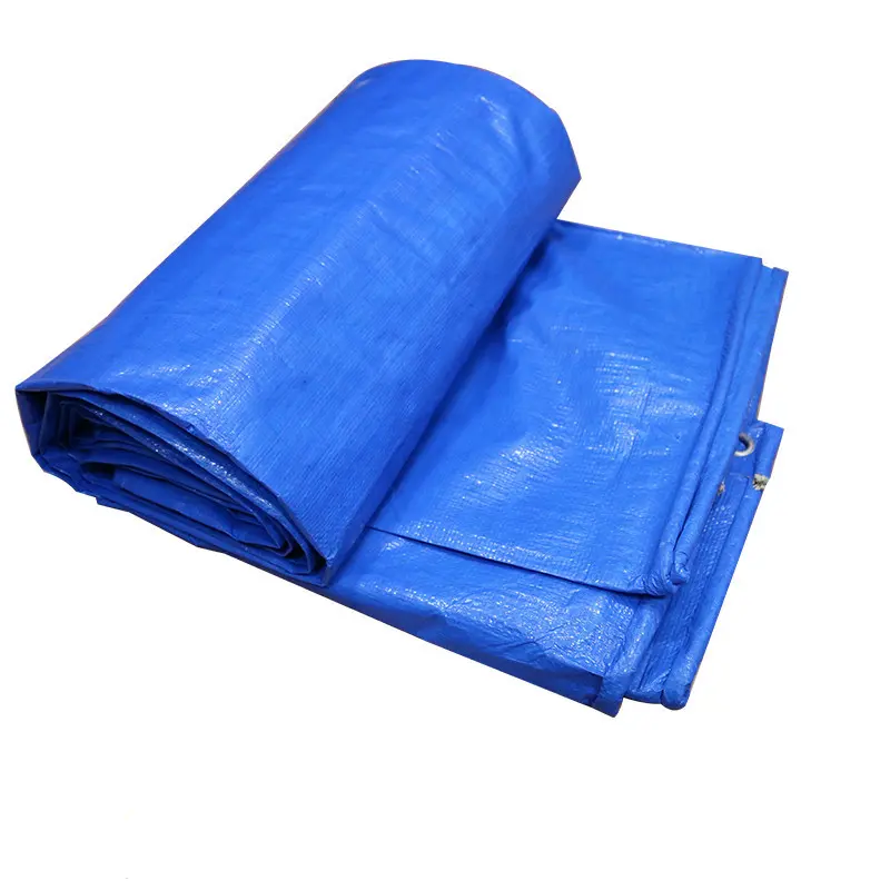 Roofing Cover Poly Tarp Roll Double Blue Waterproof Polyethylene Tarpaulin Truck Cover 10*20ft Plastic PE Tarpaulin