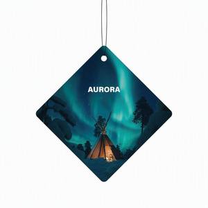 Deodorante per Auto da Appendere allo Specchietto Retrovisore, Profumatore in Carta di Cotone Solido Ispirato all'Aurora - Fragranza di Pera - Product Image 1