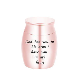 Urne de crémation en acier inoxydable pour animaux de compagnie, souvenir de cendres humaines, petit pot commémoratif commémoratif, accepter la personnalisation-je vous ai dans mon cœur - Product Image 3
