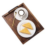 Plateau rectangulaire en bois véritable, écologique, jetable, design moderne, pour la restauration, les mariages, vente en gros