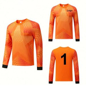 Uniforme de Portero de Fútbol Unisex 2026 de Alta Calidad, Transpirable, de Secado Rápido, Tallas Grandes, con Logotipo Personalizado, Color Rojo - Product Image 2
