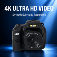 Caméra miniature 64MP 4K avec capteur CMOS, objectif F2.2, batterie au lithium, carte TF, éclairage LED, grand angle, vidéo numérique portable