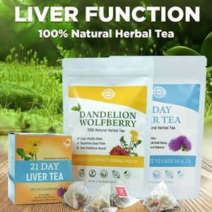 Té de Salud Natural Chinaherbs, 6g*21 Bolsitas, Diente de León, Cardo Mariano, Crisantemo, Bayas de Goji, Apoya el Hígado, Empaque en Caja a Granel - Product Image 4