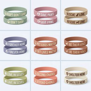 Bracelet en silicone avec empreinte <span class=keywords><strong>de</strong></span> patte pour la protection des animaux, logo personnalisé en creux, couleur remplie, écologique, en gros pour les refuges pour animaux et les événements caritatifs - Product Image 1