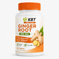 Complément alimentaire à base de plantes pour le soutien digestif, OEM ODM, complément au gingembre, marque privée, comprimés d'extrait de racine de gingembre