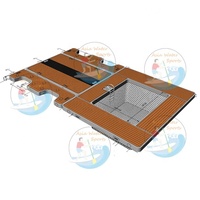 Plate-forme gonflable flottante pour bateau, équipement de jeu d'eau, livraison gratuite