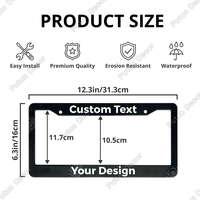 Support de plaque d'immatriculation en métal personnalisé de haute qualité pour moto et voiture, format USA, vente en gros