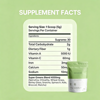Suplemen Diet Herbal Campuran Hijau Khusus untuk Dewasa - Mendukung Kesehatan Pencernaan dan Imunitas