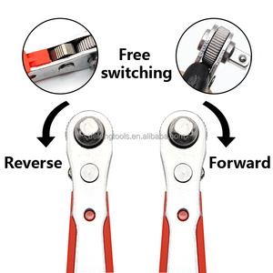 Clé à douille à tête carrée à cliquet bi-directionnelle Mini tournevis inverse avant à 36 dents outil d'entretien tourneur à Angle droit - Product Image 5