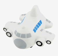 Jouet anti-stress en forme d'avion personnalisé pour cadeau promotionnel, logo d'entreprise imprimé, petit avion moelleux, jouets sensoriels