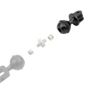 Takenoken CNC en alliage d'aluminium rotule adaptateur support pour <span class=keywords><strong>Gopro</strong></span> Hero Mini caméra d'action natation <span class=keywords><strong>plongée</strong></span> trépied <span class=keywords><strong>poignée</strong></span> de montage - Product Image 5