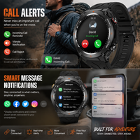 ODM OEM für KC82 Outdoor Smartwatch GPS Herzfrequenzmesser Fitness Schlaftracker Unisex IPS IP68 Wasserdicht 5-10 Tage