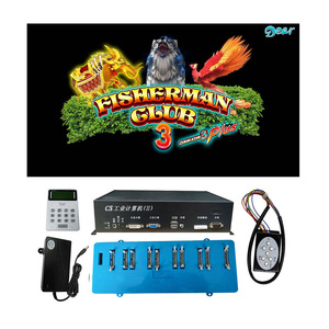 Machine de jeu de table de pêche populaire aux États-Unis pour 4 à 10 joueurs Fisherman <span class=keywords><strong>Club</strong></span> 3, machine de jeu de tir à la pêche d'arcade, accessoires pour hôte - Product Image 1