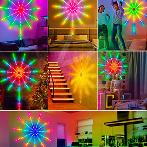 Luces de fuegos artificiales inteligentes para interiores con control remoto y por aplicación para decoración de habitaciones - Product Image 5
