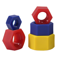 Écrous hexagonaux en nylon M2 M3 M4 M5 M6 M8 M10 M12 M20, transparents et colorés, en plastique, pour l'électronique