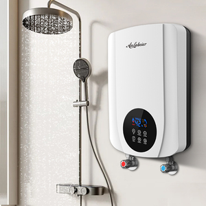 เครื่องทำน้ำอุ่นป้องกันการแห้งติดขัด 5500W พร้อมปั๊มเพิ่มแรงดัน 30W ระบบป้องกันไฟรั่ว ELCB ควบคุมอุณหภูมิคงที่ ป้องกันความร้อนเกิน ผลิตโดยโรงงาน OEM - Product Image 6