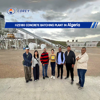Centrale à béton prête à l'emploi Corey 25-180m/h avec pompe et moteur, équipement stationnaire à couple élevé à vendre