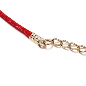 Fil ciré avec fermoir mousqueton doré et chaîne 1,5 mm 2 mm 455 cm, composants de bijoux pour la fabrication de colliers - Product Image 4