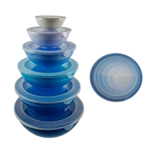 Juego de 6 Tazones de Plástico PP Todo en Uno con Tapas Herméticas, Ecológicos, Aptos para Microondas, Apilables para Servir, Almacenar y Mezclar - Product Image 6