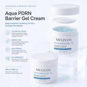 Crème <span class=keywords><strong>gel</strong></span> barrière Aqua PDRN MEIZCOS 100 ml, <span class=keywords><strong>gel</strong></span> hydratant et apaisant pour le visage avec acide hyaluronique, Phyto PDRN, céramide NP, soin quotidien - Product Image 2