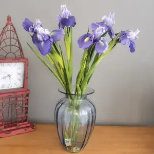 Iris Aierlan en PU simulé fleur transfrontalière vente en gros de maison moderne modèle de chambre décoration de mariage accessoires de photographie artificielle F