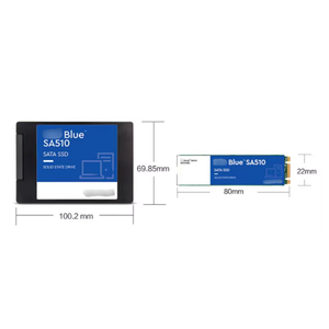 Tüketici yeni resmi sürümü 250G 500G 1TB 2TB 4TB 2.5 "7mm SSD M.2 2280 katı hal sürücü mavi SA510 4TB SATA - Product Image 3