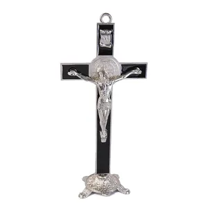 Nhà Thờ Di Tích Crucifix Jesus Kẽm Hợp Kim Tôn Giáo Cross Trang Trí Công Giáo Tường Cross