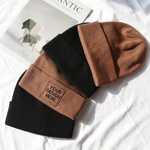 OEM ODM BSCI Manufacturer Winter <strong>Warm</strong> Acrylic Knitted Beanie Caps Cuffed Custom Embroidered logo Beanie <strong>Hat</strong> with Your Own Design - Product Image 1