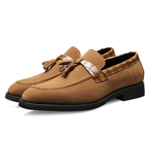 Chaussures en cuir pour hommes 9611 – Nouvelle tendance, style business, bout pointu, version coréenne du Suliu britannique, polyvalentes et décontractées à enfiler - Product Image 6