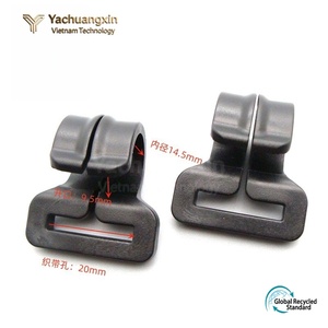 Black Plastic Buckle <b>Set</b> for Outdoor Activities 4-Pack Hiking Gear Hook Clamp - Product Image 4