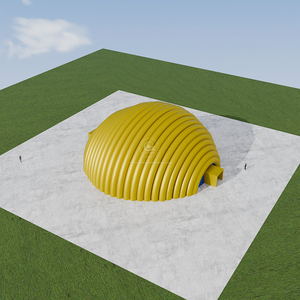 Tente <span class=keywords><strong>gonflable</strong></span> durable imperméable portative professionnelle de construction avec l'installation facile pour des structures de bâtiment d'entrepôt d'arche - Product Image 5