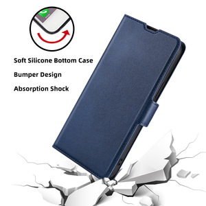 Étui de téléphone en cuir avec porte-cartes pour Samsung S24 Plus S23 S22 S21, compatible avec les modèles 15, 14 Plus, <span class=keywords><strong>13</strong></span> <span class=keywords><strong>Pro</strong></span> Max, 12 Plus, 11 – Housse de protection élégante et professionnelle - Product Image 2