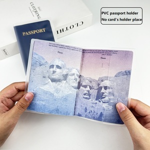 Protector de Pasaporte de PVC Listo para Enviar, Bolsillo Multifuncional para Viajes - Product Image 5