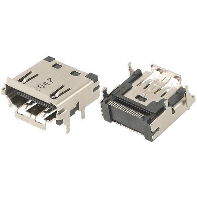 New AHDM0042-P004A11 HDMI Socket 19P SMT High-definition Interface Female Socket Connector