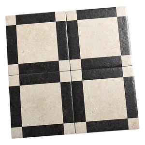 Carreaux <span class=keywords><strong>de</strong></span> pierre calcaire à carreaux noirs et blancs <span class=keywords><strong>de</strong></span> style rétro 200x200mm pour la cuisine, la <span class=keywords><strong>salle</strong></span> <span class=keywords><strong>de</strong></span> <span class=keywords><strong>bain</strong></span>, le balcon, revêtement <span class=keywords><strong>de</strong></span> <span class=keywords><strong>sol</strong></span> entièrement céramique antidérapant - Product Image 6