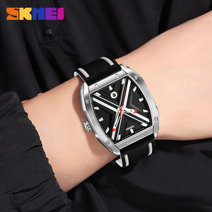 Skmei Men's Quartz Watch Analog Silicone Strap Luminous 10m Waterproof Stainless Steel Buckle Black Red Sport Style - Product Image 2
