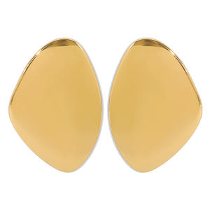 Boucles d'oreilles exagérées en métal de personnalité simple Ins Boucles d'oreilles irrégulières Boucles d'oreilles - Product Image 1