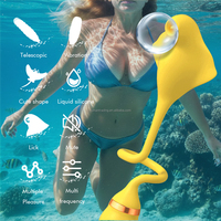 Vente en gros de produits sexuels pour adultes à 10 vitesses de vibration, gode en silicone 3 en 1, vibrateurs extensibles et suceurs