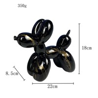 Style nordique résine ballon chien figurines maison salon chambre décoration personnalisé créatif résine artisanat