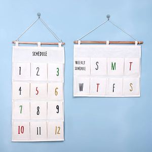 Nouvelle pochette de rangement murale pliable avec plusieurs poches, panneau de rangement mural - Product Image 6